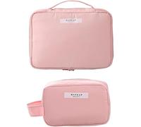 XFSRG Trousse Maquillage Rectangulaire Portable Compartiments Multiples Rangement Cosmétiques Voyage Imperméable Organisateur Beauté
