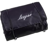 XFSRG Trousse Toilette Pliable Satin Luxe Organisateur Cosmétique Voyage Compartiments Multiples Attache Réglable Rangement Compact