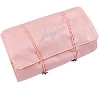 XFSRG Trousse Toilette Pliable Satin Luxe Organisateur Cosmétique Voyage Compartiments Multiples Attache Réglable Rangement Compact