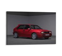 XFUHB Poster de voiture de rallye Lancia Delta HF Integrale - Impression sur toile - Décoration murale moderne pour chambre à coucher - 30 x 45 cm