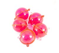 XFUYI 5 pièces/Ensemble Flotteur de pêche ABS flotteurs à Bulles d'eau en Plastique s'attaquent à la Mer FI Rouge