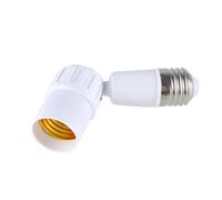XFUYI Adaptateur d'extension de Douille d'ampoule E27 Luminaires rotatifs à 360 degrés Base E27 à E27 Douille réglable E27 à E27