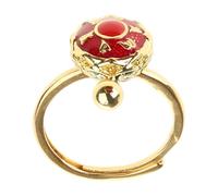 XFUYI Bagues Bouddhistes Ouvertes Réglables Bague Mantra Om Bagues Bouddhistes Bague Roue de Prière Tibétaine pour Femmes Hommes Or