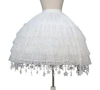 XFUYI Jupon Crinoline Blanc Jupon Cage d'agitation Robe de mariée Courte Robe Vintage Slip pour Femmes 2 Maille