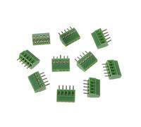XFUYI Lot de 10 connecteurs à vis 2 à 10 Broches pour Circuit imprimé, Pas de 2,54 mm