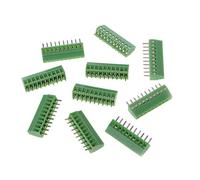 XFUYI Lot de 10 connecteurs à vis 2 à 10 Broches pour Circuit imprimé, Pas de 2,54 mm