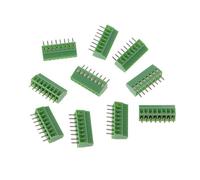 XFUYI Lot de 10 connecteurs à vis 2 à 10 Broches pour Circuit imprimé, Pas de 2,54 mm