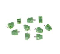 XFUYI Lot de 10 connecteurs à vis 2 à 10 Broches pour Circuit imprimé, Pas de 2,54 mm