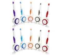 XFUYI Lot de 10 stylos de réception sur chaîne élastique avec Support, Stylo de comptoir, Stylo à Bille de Bureau, Stylo de Connexion pour invités en Plastique
