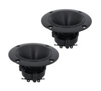 XFUYI Lot de 2 tweeters 98 mm, Haut-parleurs 150 W, 4 à 8 ohms, aigus, céramique, piézo, Corne Ronde
