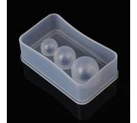 XFUYI Moules de Sphère en Silicone Transparent Grands Moules en Silicone de Boule sans Couture pour Le Moulage de Résine Moule en Résine Époxy Planète pour Bijoux en Silicone
