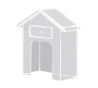XFUYI Sonnette Transparente en Forme de Maison, Anneaux étanches à la Pluie, Protection de Sonnette, Sonnette extérieure sans Fil, Pluie
