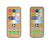 XFUYI Télécommande de Remplacement pour Ventilateur de Plafond E27 à luminosité réglable et Vitesse de synchronisation pour Chambre à Coucher à Domicile Noir