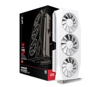 XFX Mercury AMD Radeon RX 9060XT OC Édition Gaming avec 16 Go GDDR6 HDMI 2xDP, AMD RDNA 4 (RX-96TMERCW9) Blanc