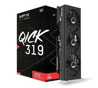 XFX Speedster QICK319 Radeon RX 7700 XT Black Carte Graphique de Jeu avec 12 Go GDDR6 HDMI 3xDP, AMD RDNA™ 3 (RX-77TQICKB9)