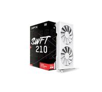 XFX Speedster SWFT210 Carte graphique Radeon RX 7600 8 Go GDDR6 HDMI 3xDP blanche, AMD RDNA 3 RX-76PSWFTWY