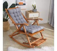 XFXDBT Coussin De Chaise Longue Soutien du Haut du Dos, Extra Large et Épais pour Fauteuil Relax, Bain De Soleil, Rocking Chair, Jardin - Gris 40x110cm