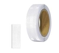 XFXIA Ruban Adhésif Réfléchissant Blanc 8CM*3CM/10M, Résistant à l'Eau, pour Véhicules, Extérieur, Voitures
