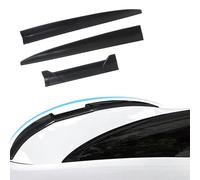 XFYBF Spoiler Voiture, Compatible avec Mazda 3 Classic BK 2006-2013, 3 Pièces Aileron de Coffre Arrière de Voiture Berline Aileron De Coffre,A Glossy Black