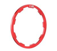 XFYESL Arrache Volant Poulie Dentée Entretoise de moyeu de Volant d'inertie de vélo, Joint de Cassette, Alliage d'aluminium, rondelle de moyeu de vélo, entretoise de boîtier de pédalier(Red 1.85mm)