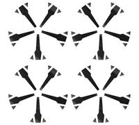 XFYESL Arrache Volant Poulie Dentée Film de Protection Autocollant prédécoupé pour Jantes Peugeot 3008, 4008, 5008 GT 2017-2023 18 Pouces, Vinyle(Glossy Black)