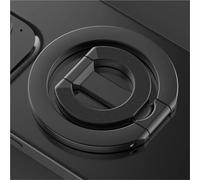 XFYESL Attache Voiture Pare-Brise Anneau de Support de téléphone magnétique Double Face, Support Pliable Portable pour téléphones Portables, Accessoires de téléphone Support Téléphone Voiture(Black)