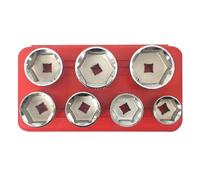 XFYESL Kit Filtre Pompe à urée Kit d'outils de Jeu de Douilles de clé à Huile 7 pièces 24mm,27mm,29mm,30mm,32mm,36mm,38mm adapté aux camions de Voitures Filtre à urée kit