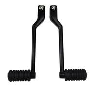 XFYESL Levier Selecteur de Vitesse Pliant Manette Levier Leviers de vitesse de moto à talon gauche pour Harley Touring Heritage Softail Road King Davidson Electra(Black Left 1 Set)