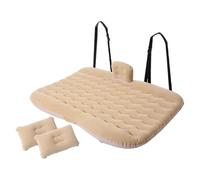 XFYESL Matelas Gonflable 1 Ensemble Universel Voiture Voyage lit Gonflable Auto siège arrière Coffre Matelas Air lit Oreiller Voyage Camping Le Camping Matelas(Beige)