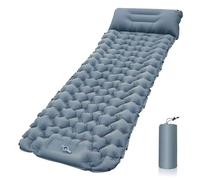 XFYESL Matelas Gonflable Matelas Gonflable de Camping, Matelas de Couchage extérieur avec oreillers, Tapis de Voyage, lit Pliant Le Camping Matelas(Gray)