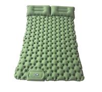 XFYESL Matelas Gonflable Tapis Gonflable d'air de Coussin de Couchage de Double Matelas d'air de Camping avec Le Matelas d'air d'oreiller Le Camping Matelas(Army Green)