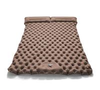 XFYESL Matelas Gonflable Tapis Gonflable d'air de Coussin de Couchage de Double Matelas d'air de Camping avec Le Matelas d'air d'oreiller Le Camping Matelas(Desert Yellow)