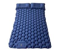 XFYESL Matelas Gonflable Tapis Gonflable d'air de Coussin de Couchage de Double Matelas d'air de Camping avec Le Matelas d'air d'oreiller Le Camping Matelas(Blue)