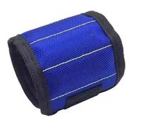 XFYESL Organisateur Outils pour vis de Maintien, Trousse à Outils, Ceinture, aimants puissants, Clous adsorbants, forets, Poignet, Gadgets pour Hommes, Sac Boîtes à Outils(3 Rows-Blue)