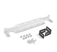 XFYESL Refroidisseur de Transmission Refroidisseur d'huil Kit de Support de Montage Universel pour Refroidisseur d'huile Moteur de Type Britannique, épaisseur 2 mm, Aluminium BX101867(Silver)