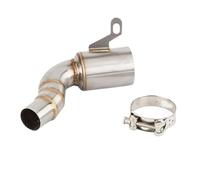 XFYESL Silencieux pour Moto pour KTM RC Duke 125 250 390 ADV Adventure 2020 2021 2022 Échappement 45 mm Lien intermédiaire Catalyseur Cut-Cat Silencieux echappement