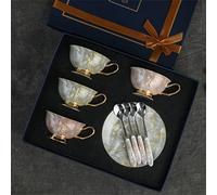 XFZJCHAP BBCBBZ European Coffee Mug Set Home Bone China China Awithers Thé