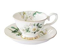 XFZJCHAP BBCBBZ European Os Bone Porcelain Coffee Cake and Dish Set Cerramic Tup Afternoon Thé Tasse de thé Noir Créativité