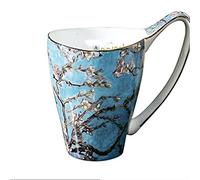 XFZJCHAP BBCBBZ VINCENT Les Tournesols Sunflowers en tasse en garderie tasse de café tasse de lait de lait en porcelaine de porcelaine tasse en céramique (Black-Soul Eater1)