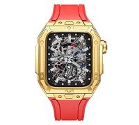 XFZJCHAP Case de montre de style dernier ， pour Band 7 8 Kit de modification de luxe Ultra 45 mm pour Iwatch 8 7 45 mm Sobile en caoutchouc fluor avec outil