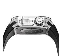 XFZJCHAP Case de montre de style dernier ， pour Band 7 8 Kit de modification de luxe Ultra 45 mm pour Iwatch 8 7 45 mm Sobile en caoutchouc fluor avec outil
