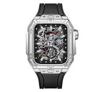 XFZJCHAP Case de montre de style dernier ， pour Band 7 8 Kit de modification de luxe Ultra 45 mm pour Iwatch 8 7 45 mm Sobile en caoutchouc fluor avec outil