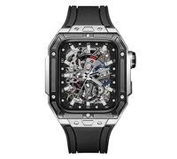 XFZJCHAP Case de montre de style dernier ， pour Band 7 8 Kit de modification de luxe Ultra 45 mm pour Iwatch 8 7 45 mm Sobile en caoutchouc fluor avec outil