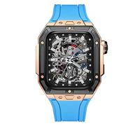 XFZJCHAP Case de montre de style dernier ， pour Band 7 8 Kit de modification de luxe Ultra 45 mm pour Iwatch 8 7 45 mm Sobile en caoutchouc fluor avec outil