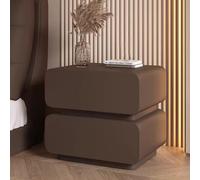 XFZJCHAP Côté D, Table de Chevet de Rangement avec 2 tiroirs, Armoire de Chevet à la crème FRCH, Design entièrement en Sol, pour Le Salon, Chambre (Gris foncé 45 cm / 17,7 Pouces)