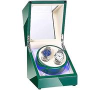XFZJCHAP Double Automatic Watch Box Box Double Puissance Alimentaire Calme Motor Green Piano Paint extérieur pour l'homme Femmes Regarde Les Accessoires, Gris,