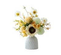 XFZJCHAP Fleur Artificielle Simple Moderne simulée de Fleurs Fleurs de Salon Table décoration décoration entrée en céramique Ornements de Tournesol Bouquet Fleurs artificielles réalistes