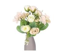 XFZJCHAP Fleurs artificielles Fausses Fleurs Un tas de Belles Roses de Pivoine artificielles Fleurs de Soie Bricolage pour la Table de Table de Table décorations de la Maison (Couleur: e) (e)
