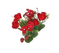 XFZJCHAP Fleurs artificielles Fausses Fleurs Un tas de Belles Roses de Pivoine artificielles Fleurs de Soie Bricolage pour la Table de Table de Table décorations de la Maison (Couleur: e) (c)