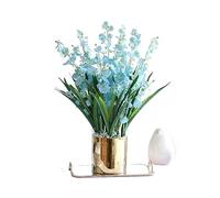 XFZJCHAP Fleurs artificielles Fautes Fleurs Fleur Artificielle avec Vase en céramique, Fleurs artificielles de Soie pour Arrangements de Maisons de Mariage à l'hôtel DÉCORATIONS DÉCORATIVES (Couleur:
